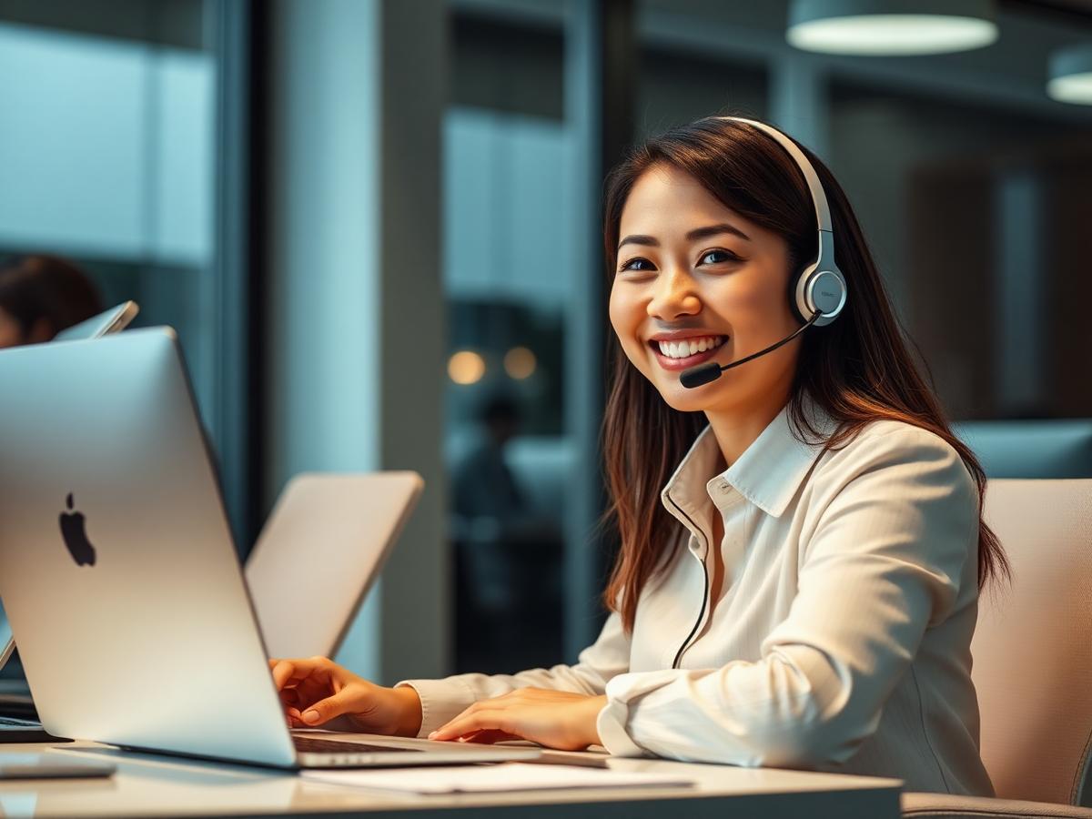 Equipe de setters e closers bilíngues em atendimento